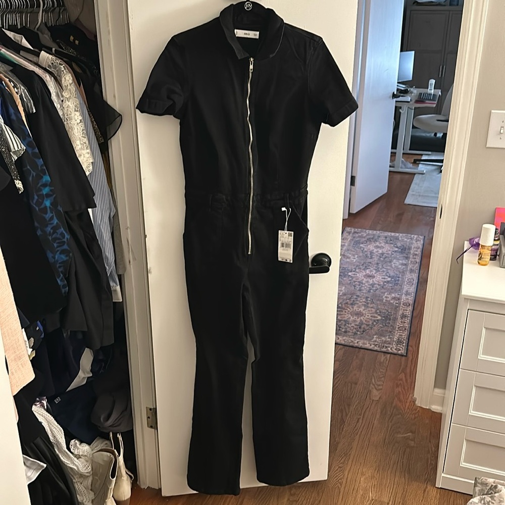 Denim Mango Jumpsuit. Perfect for Fall! NWT.